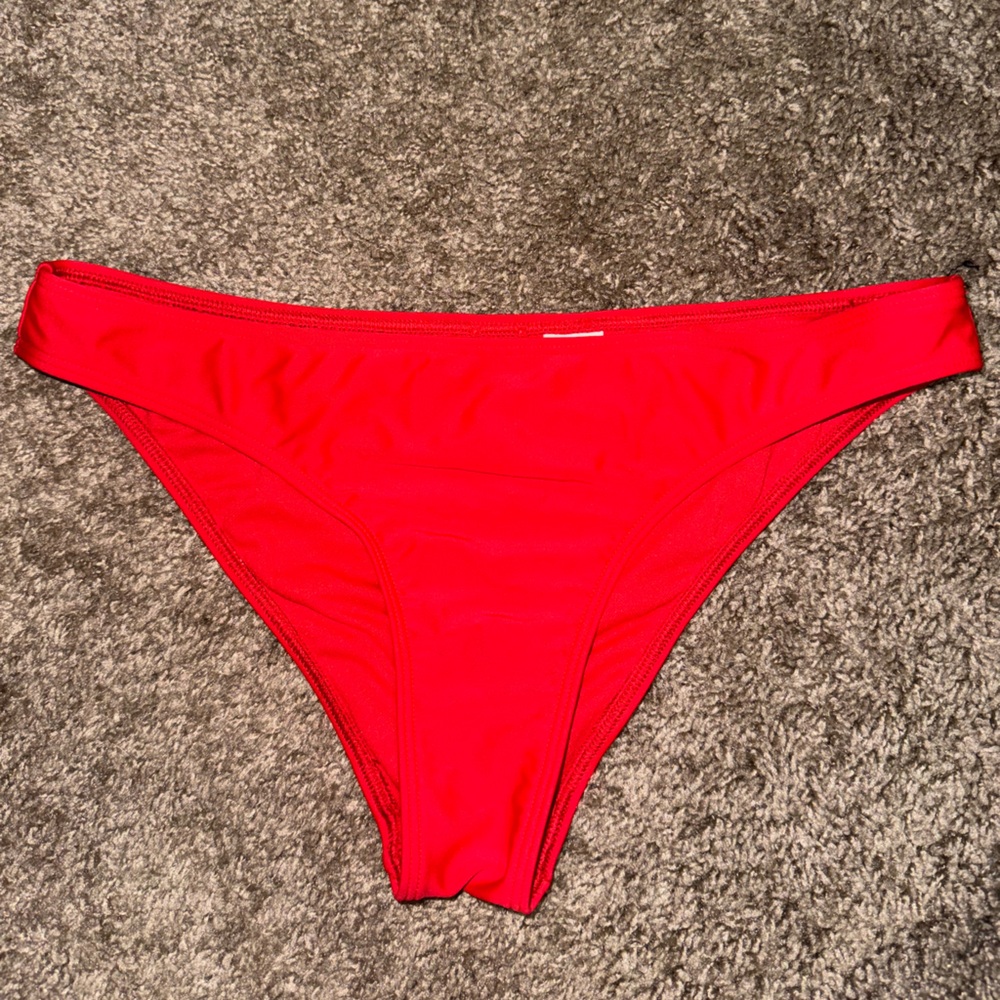 Hollister red cheeky bikini bottoms